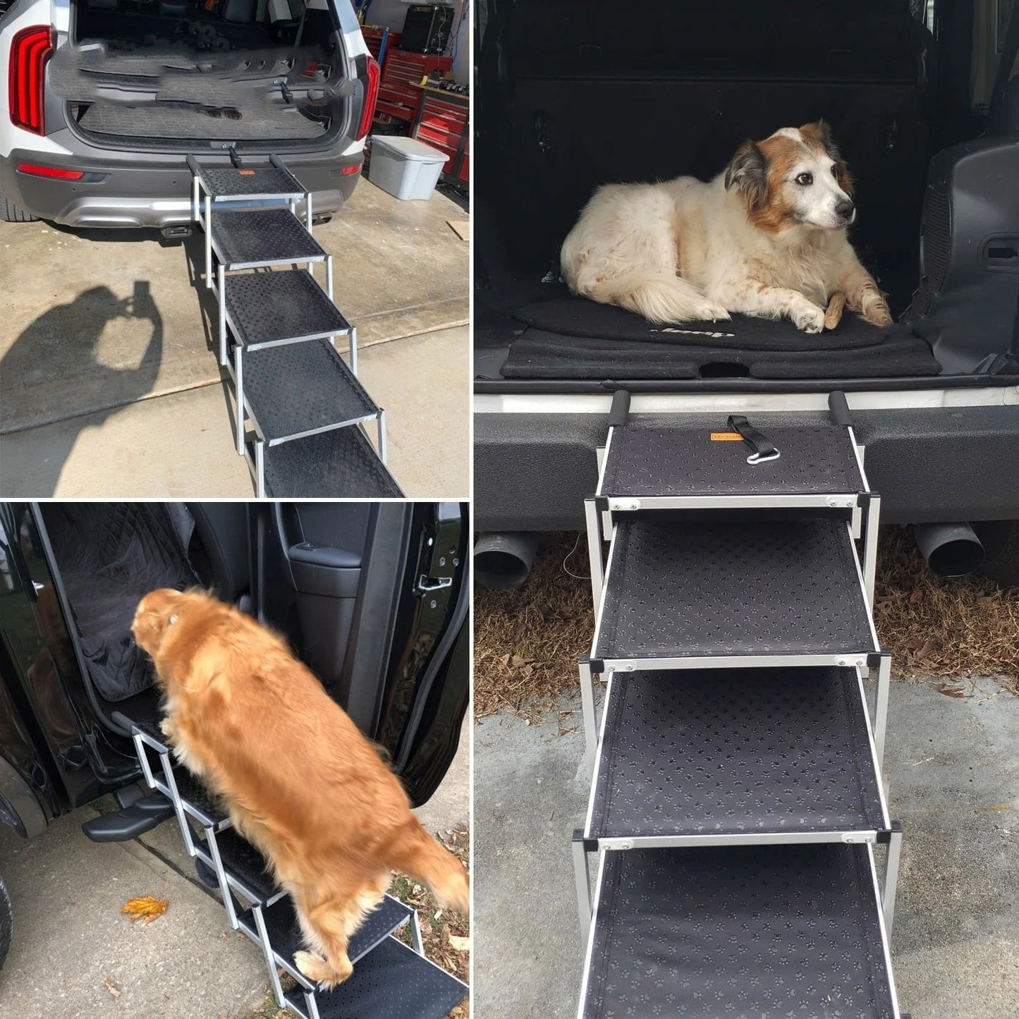 Pet Aluminum 6-step Portable Foldable Dog Ladder