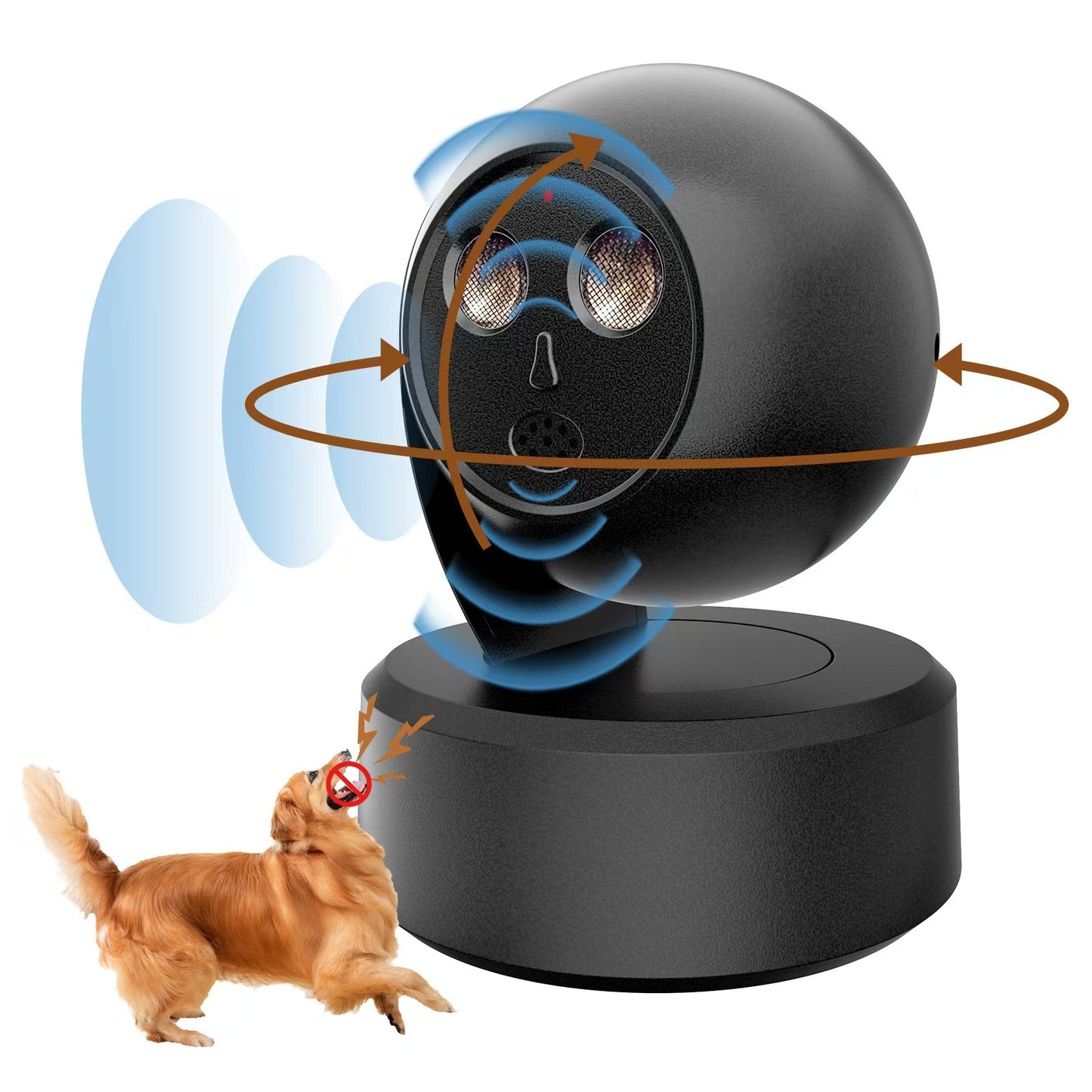 Cross-border New Pet Products Outdoor Automatic Ultrasonic Dog Trainer Bark Stopper Intelligent Dog Barking Prevention Dog Drives