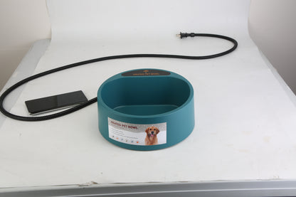 1Pc Heated Water Bowl For Dog Cat 74.4OZ Heating Water Dish IP67 Waterproof Thermal Water Bowl Heated Pet Bowl Dog Cat Water Feeder Bowl For Dog Cat Rabbit Pet